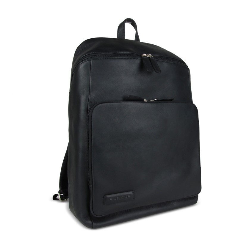 PLEVIER AMARIL BACKPACK 15.6 INCH - NAPPA LEATHER - BLACK