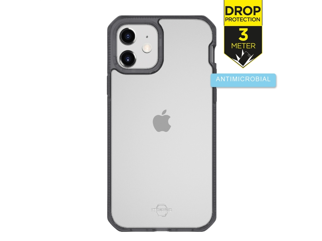 ITSKINS Level 2 HybridFrost for Apple iPhone 12 Mini Transparent Black