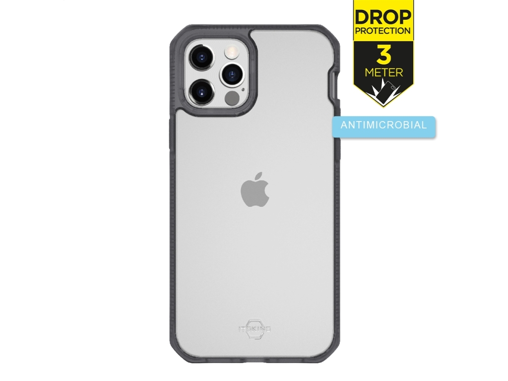 ITSKINS Level 2 HybridFrost for Apple iPhone 12 Pro Max Transparent Black