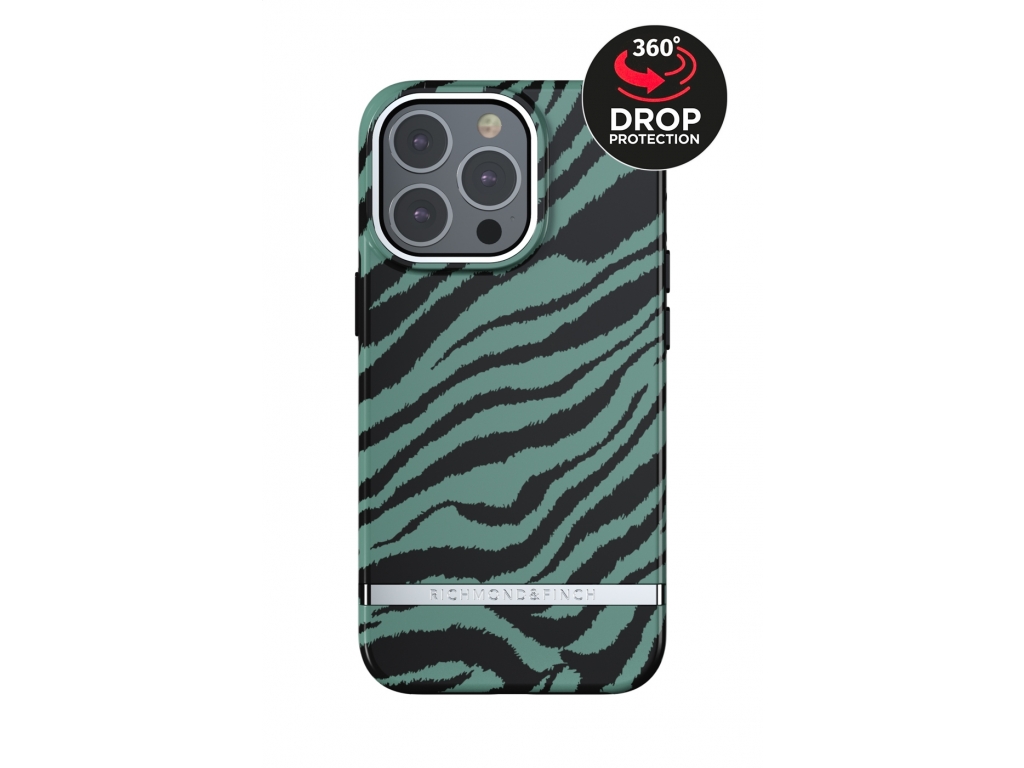 Richmond & Finch Freedom Series One-Piece Apple iPhone 13 Pro Emerald Zebra