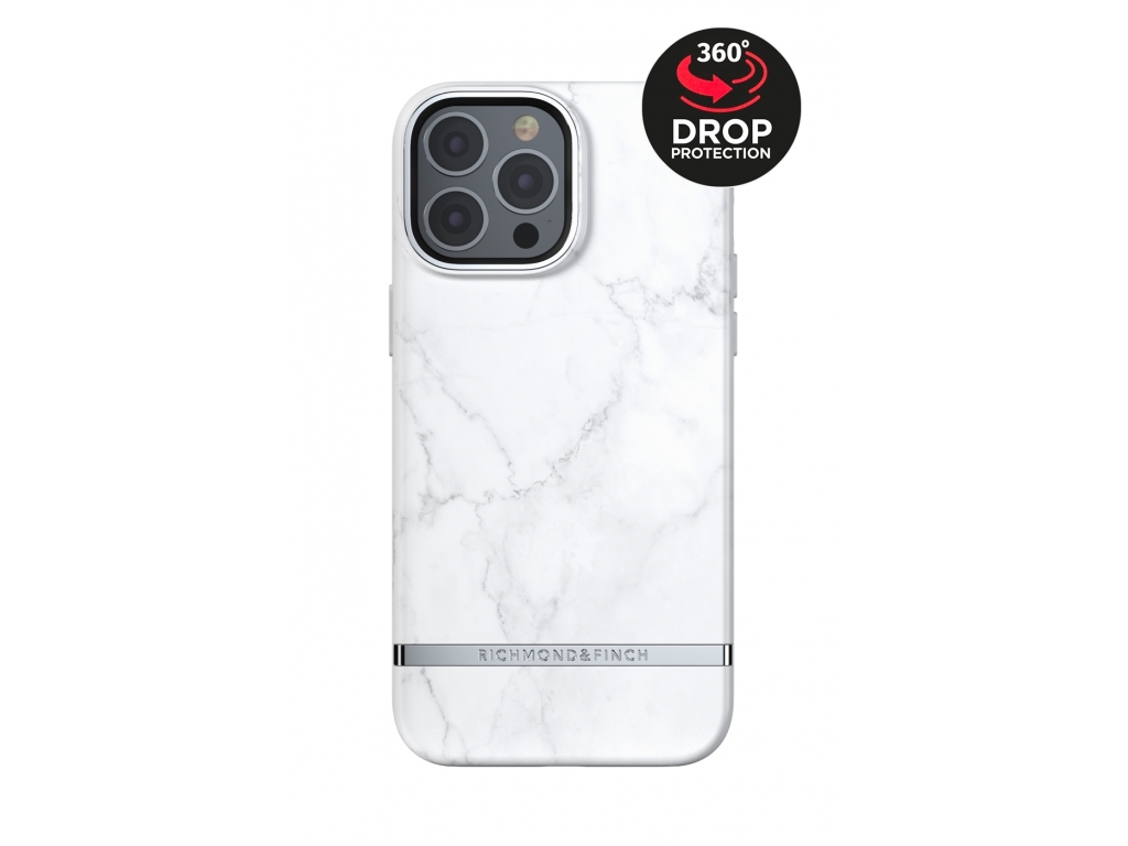 Richmond & Finch Freedom Series One-Piece Apple iPhone 13 Pro Max White Marble