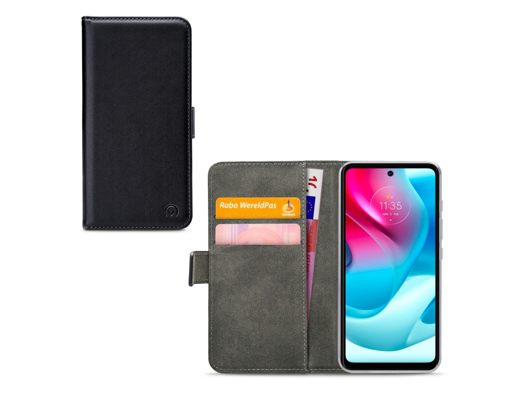 Mobilize Classic Gelly Wallet Book Case Motorola Moto G60 Black