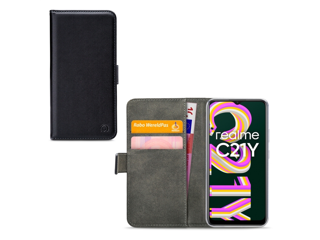 Mobilize Classic Gelly Wallet Book Case realme C21Y Black