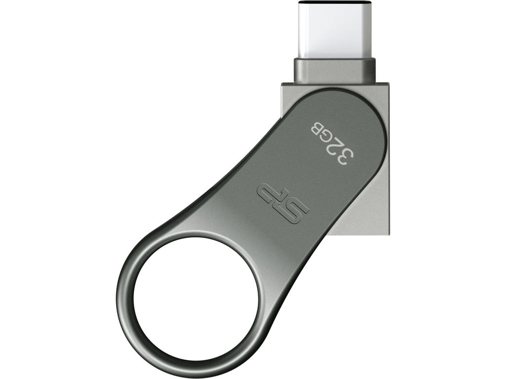 Silicon Power C80 Dual USB Pendrive Mobile 32GB USB-C Grey