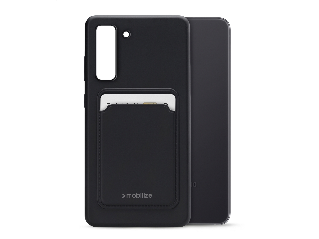 Mobilize Rubber Gelly Card Case Samsung Galaxy S21 FE 5G Matt Black