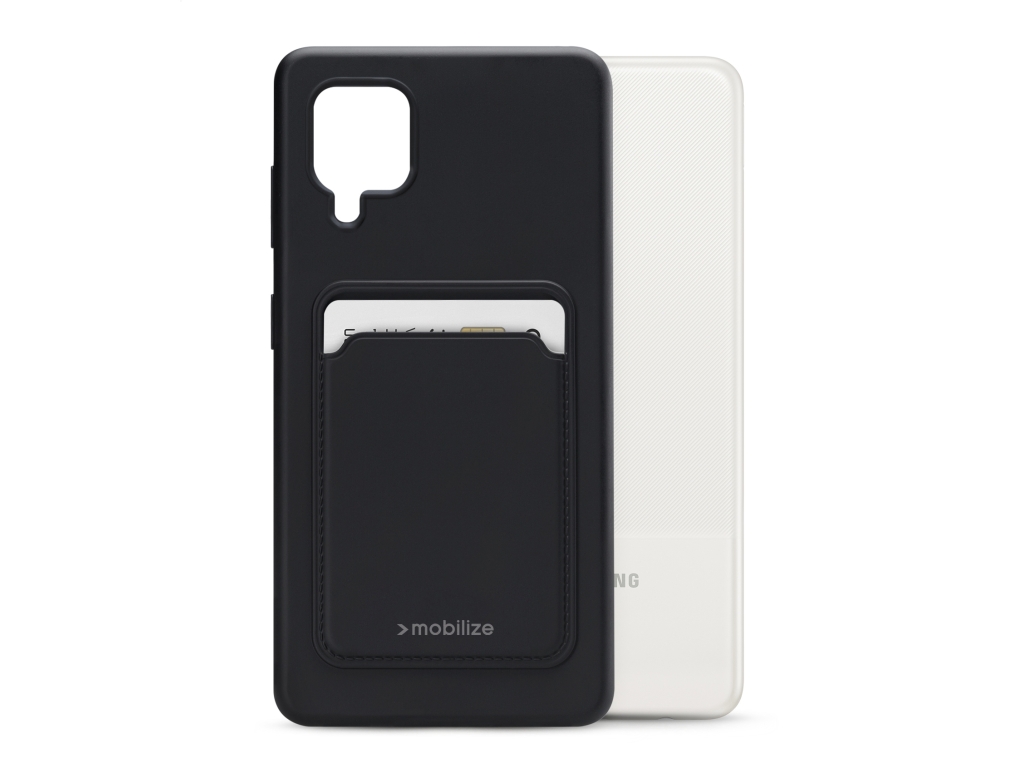 Mobilize Rubber Gelly Card Case Samsung Galaxy A12/M12 Matt Black