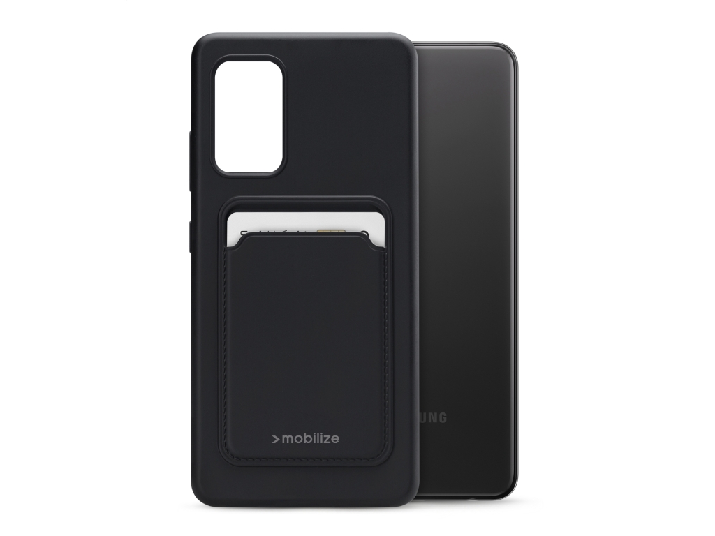 Mobilize Rubber Gelly Card Case Samsung Galaxy A32 4G Matt Black