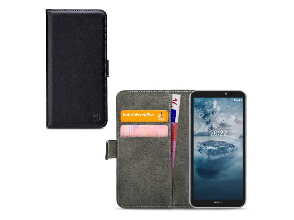 Mobilize Classic Gelly Wallet Book Case Nokia C2 2E Black