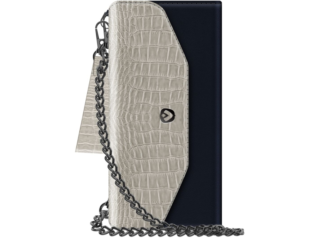 Valenta Clutch Croco Case Snap Universal Large Black