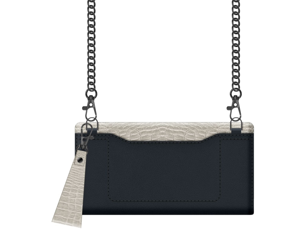 Valenta Clutch Croco Case Snap Universal Large Black