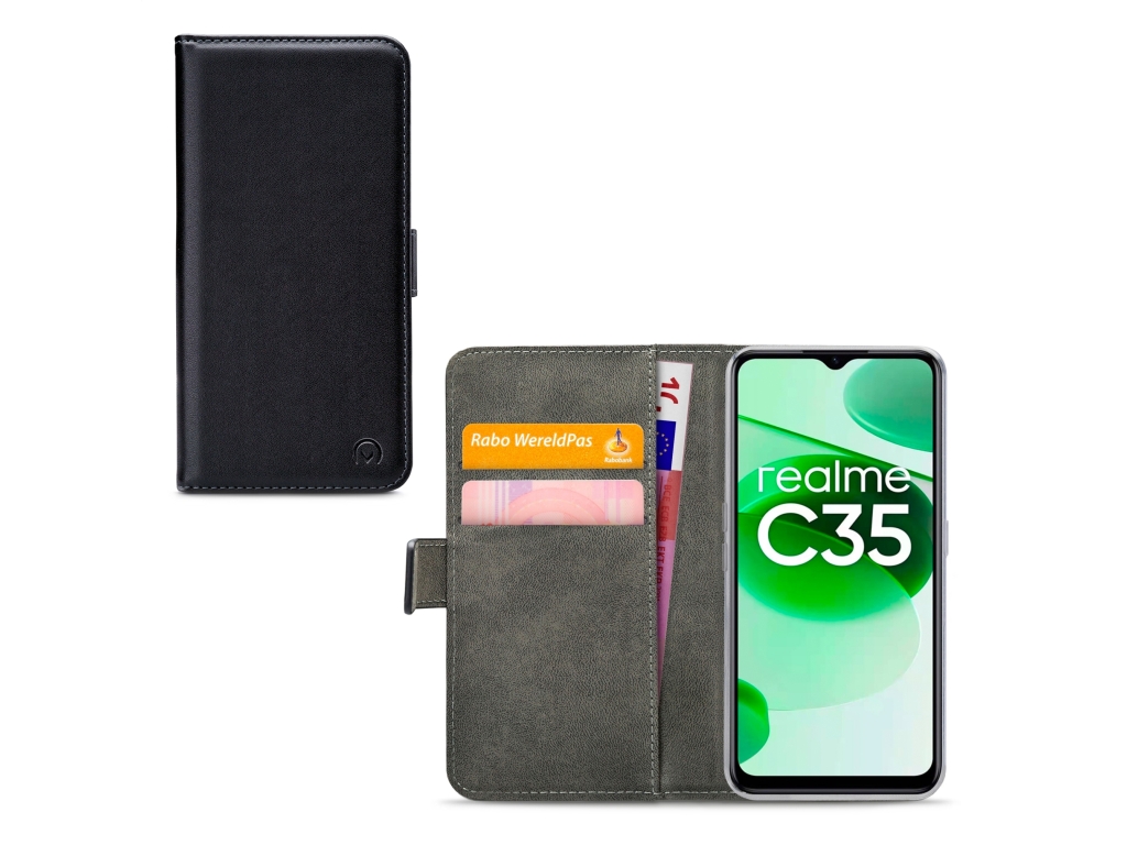 Mobilize Classic Gelly Wallet Book Case realme C35/Narzo 50A Prime Black