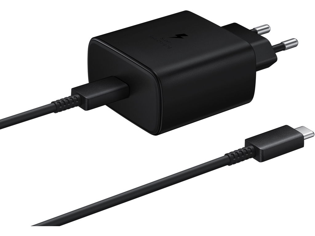 EP-TA845XBEGWW Samsung Fast PD Wall Charger USB-C incl. USB-C Cable 45W Black Bulk