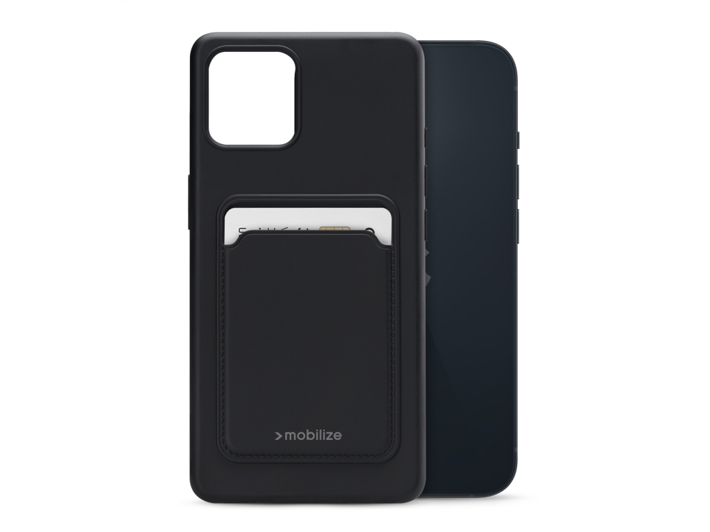 Mobilize Rubber Gelly Card Case Apple iPhone 14 Matt Black