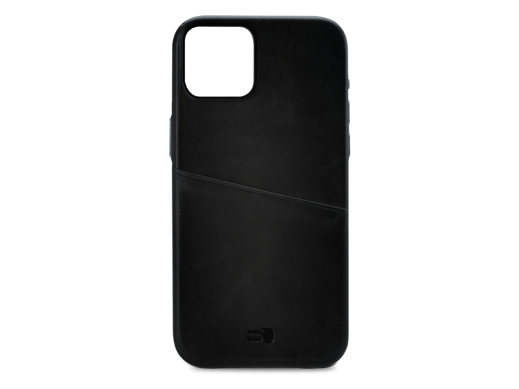 Senza Pure Leather Cover with Card Slot Apple iPhone 14 Deep Black
