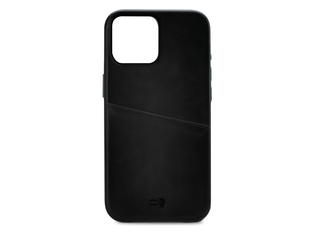 Senza Pure Leather Cover with Card Slot Apple iPhone 14 Pro Max Deep Black