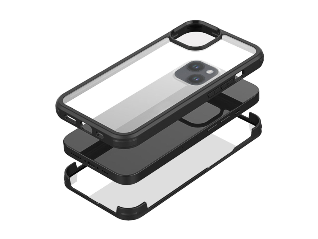 Mobilize Tempered Glass 360 Protection Case Apple iPhone 14 Black