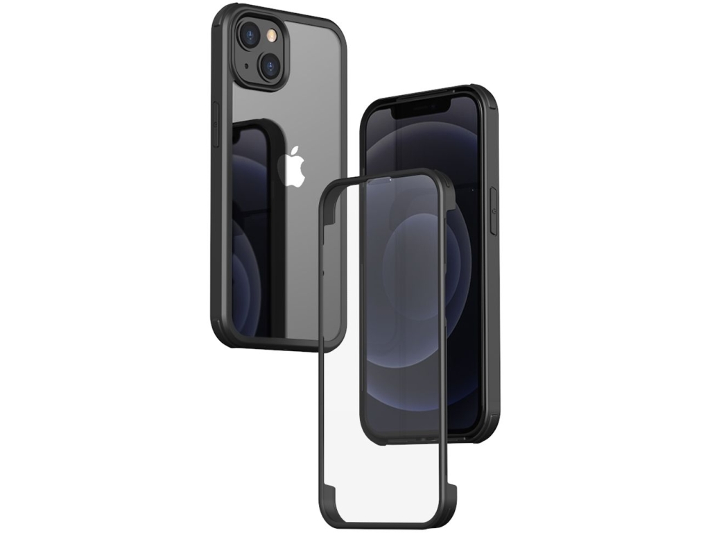Valenta Tempered Glass Full Cover Bumper Case Apple iPhone 14 Plus Black