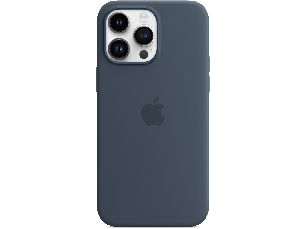 MPTQ3ZM/A Apple Silicone Case with MagSafe iPhone 14 Pro Max Storm Blue
