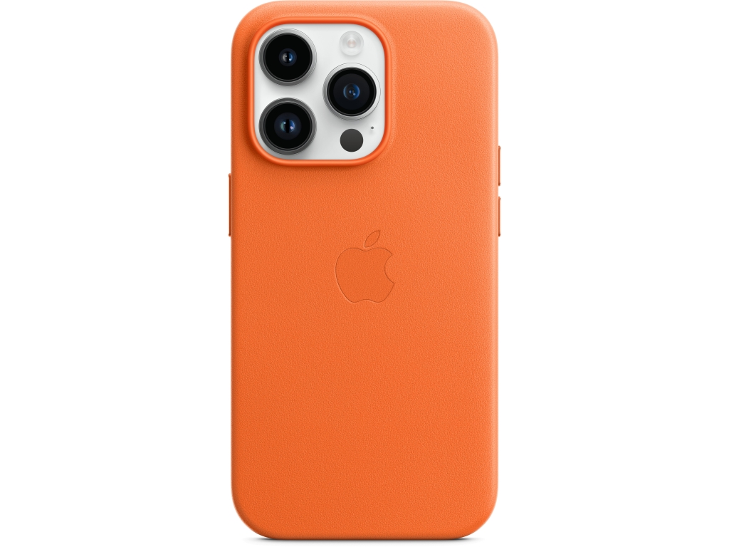 MPPR3ZM/A Apple Leather Case with MagSafe iPhone 14 Pro Max Orange