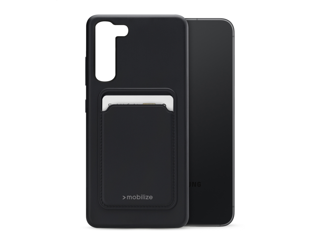 Mobilize Rubber Gelly Card Case Samsung Galaxy S23 5G Matt Black