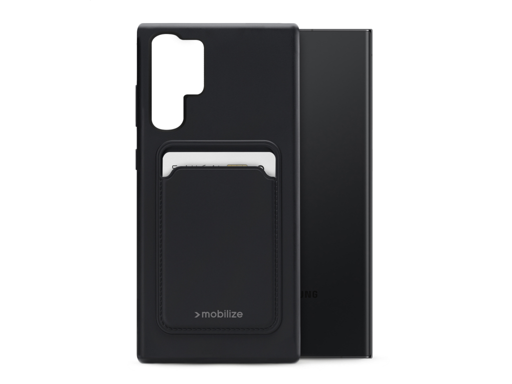 Mobilize Rubber Gelly Card Case Samsung Galaxy S23 Ultra 5G Matt Black