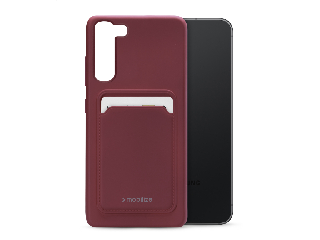 Mobilize Rubber Gelly Card Case Samsung Galaxy S23 5G Matt Bordeaux