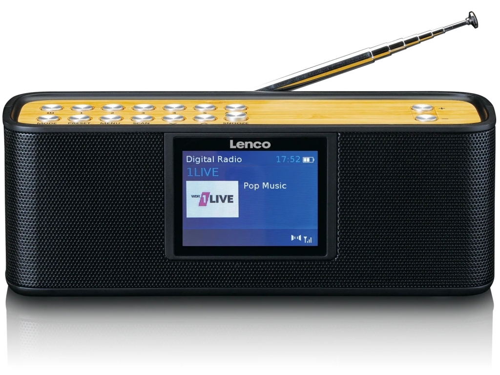 PDR-045BK Lenco Portable Internet DAB+ Bluetooth Radio Black