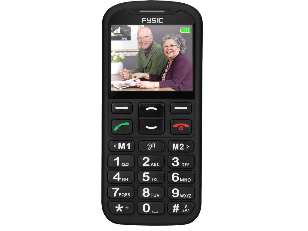 F10 Fysic Big Button GSM 4G Black