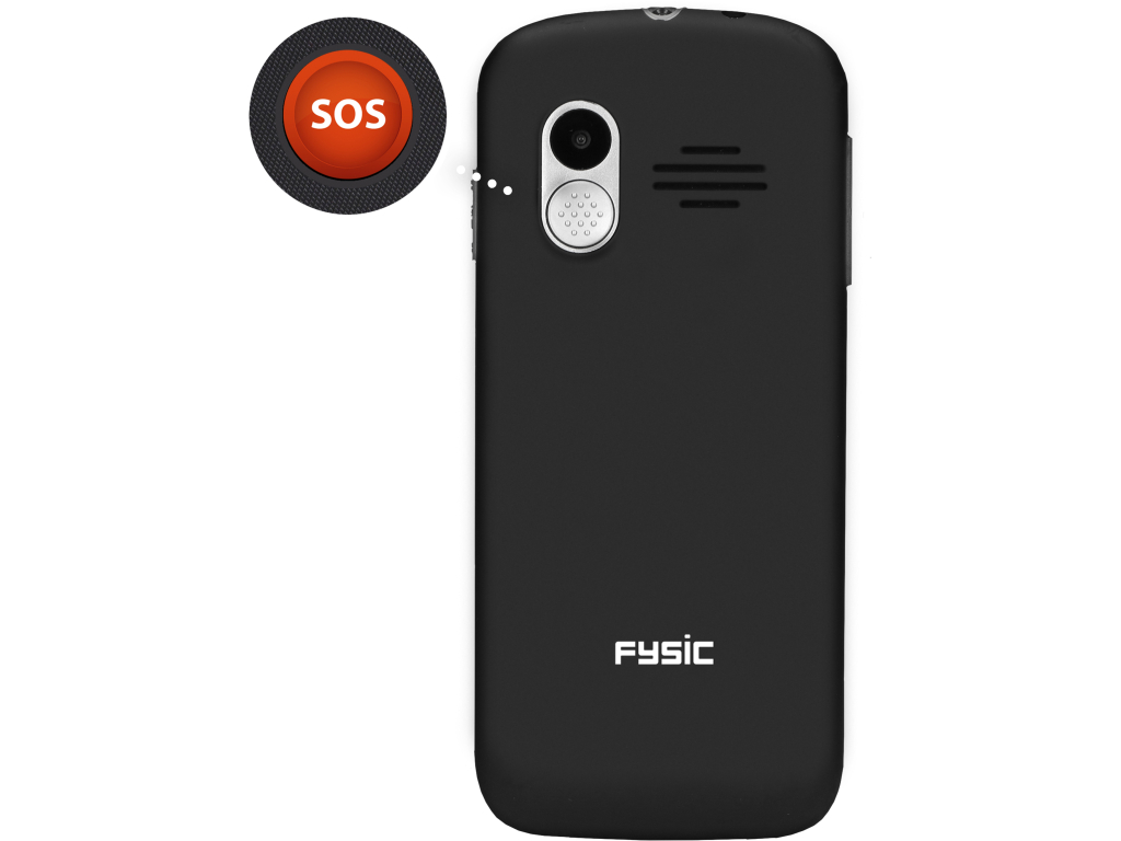 F10 Fysic Big Button GSM 4G Black