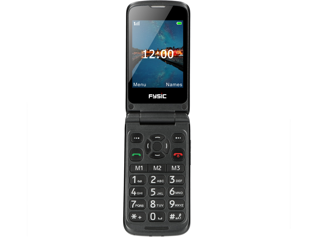 F15 Fysic Big Button Klap GSM 4G Black