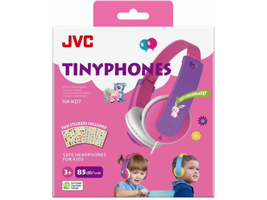 HA-KD7-PNE JVC Kids TinyPhones Headphone Pink