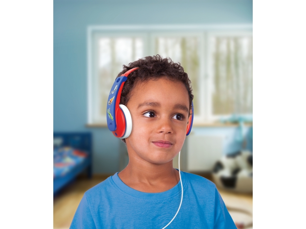 HA-KD7-RNE JVC Kids TinyPhones Headphone Red/Blue