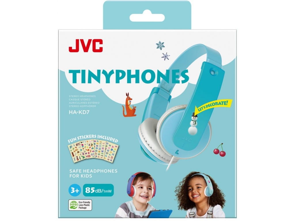 HA-KD7-ZNE JVC Kids TinyPhones Headphone Mint Blue