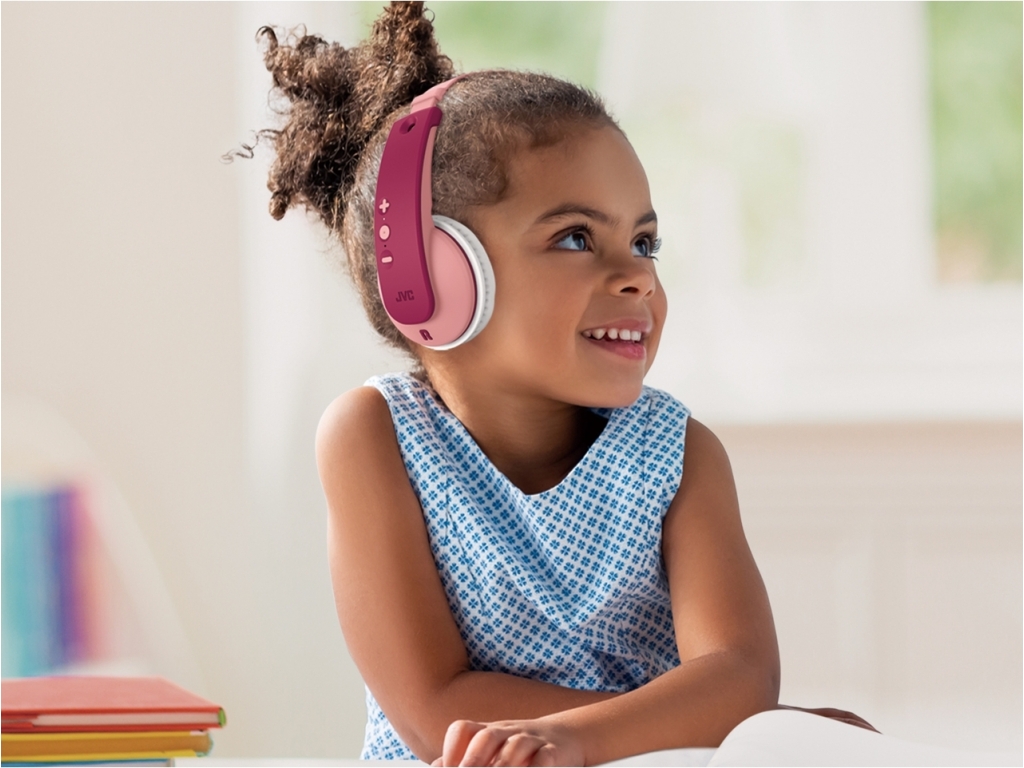 HA-KD10W JVC Kids TinyPhones Wireless Headphone Pink