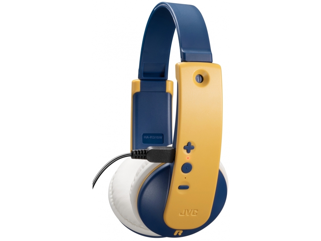 HA-KD10W JVC Kids TinyPhones Wireless Headphone Yellow/Blue