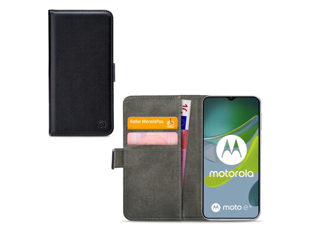 Mobilize Classic Gelly Wallet Book Case Motorola Moto E13 4G Black