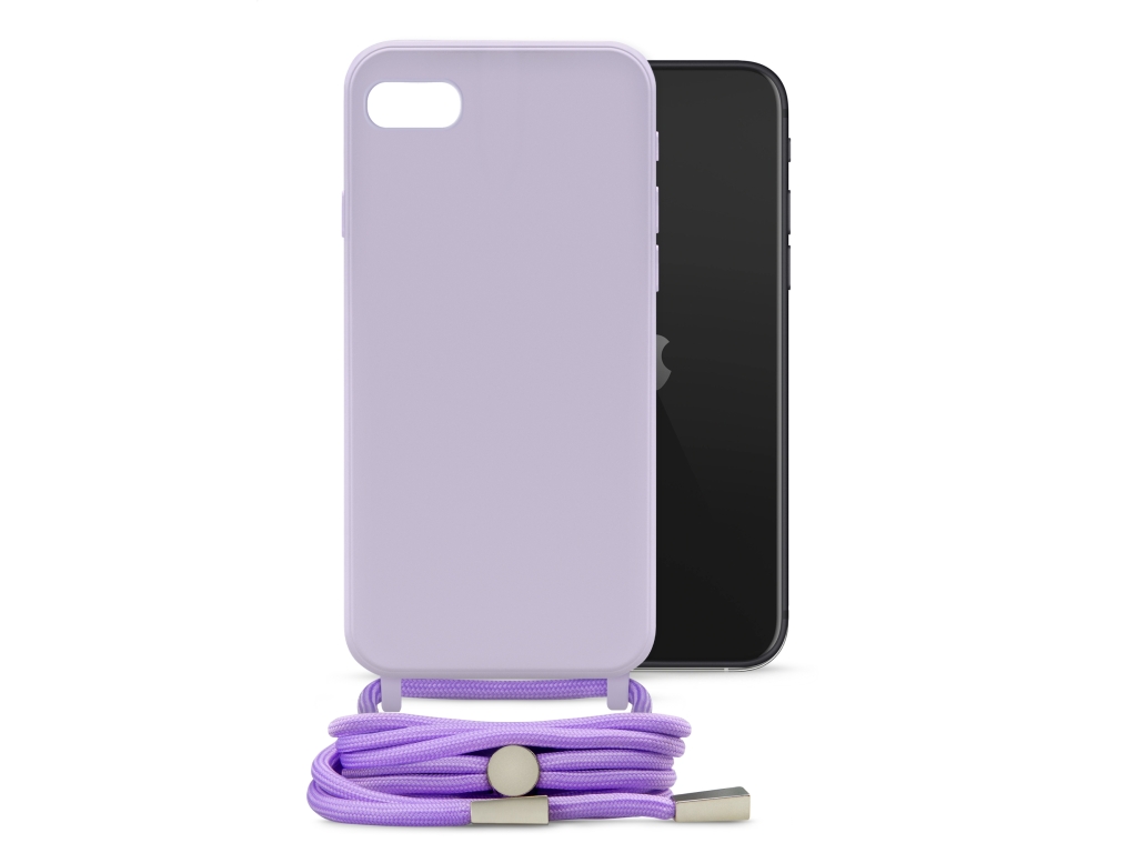 Mobilize Lanyard Gelly Case for Apple iPhone 6/6S/7/8/SE (2020/2022) Purple