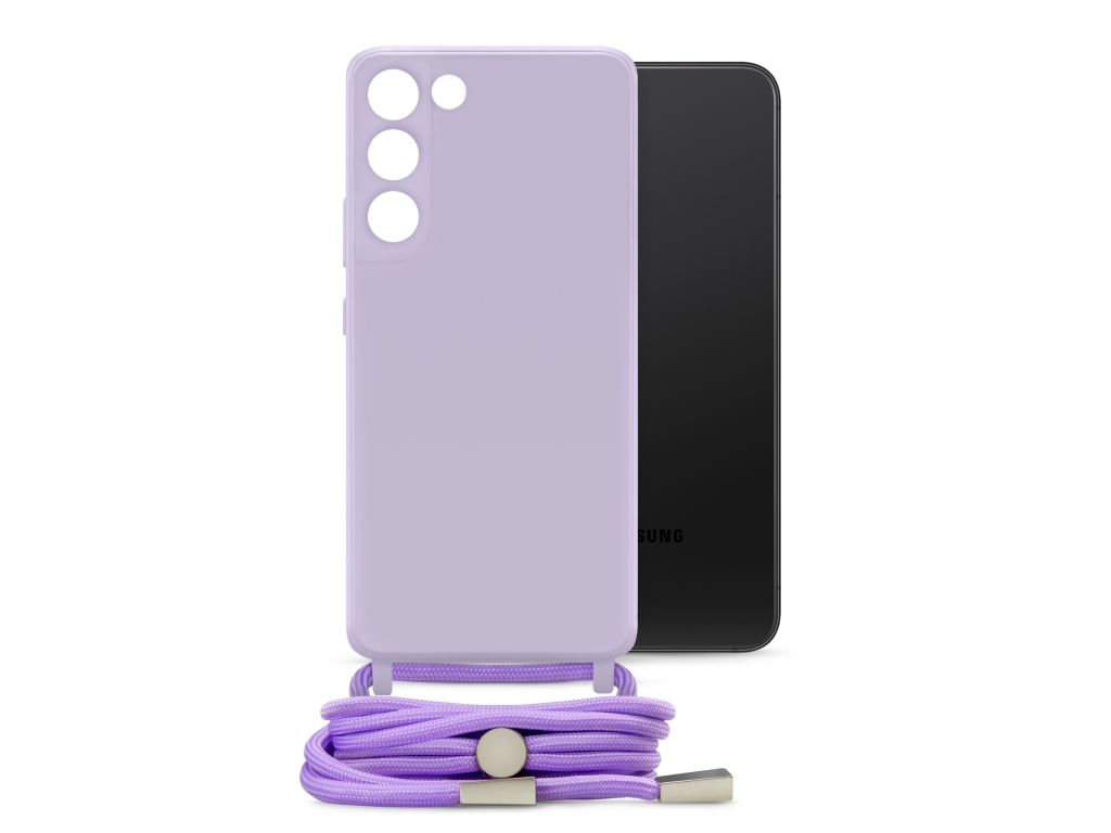 Mobilize Lanyard Gelly Case for Samsung Galaxy S22+ 5G Pastel Purple