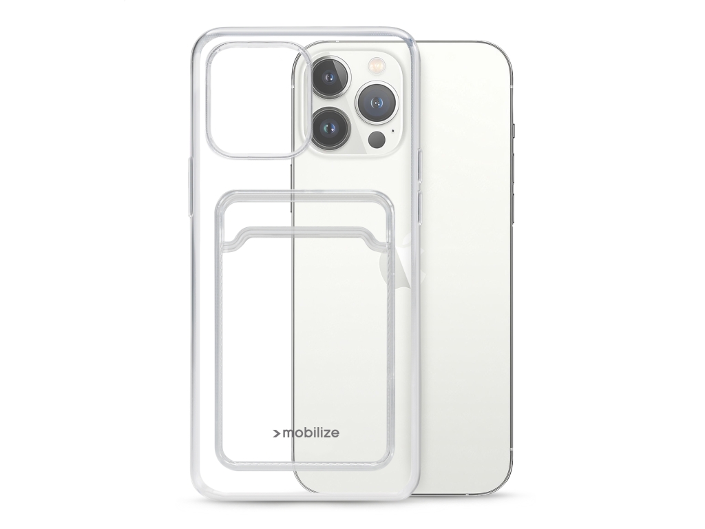 Mobilize Gelly Card Case Apple iPhone 13 Pro Max Clear