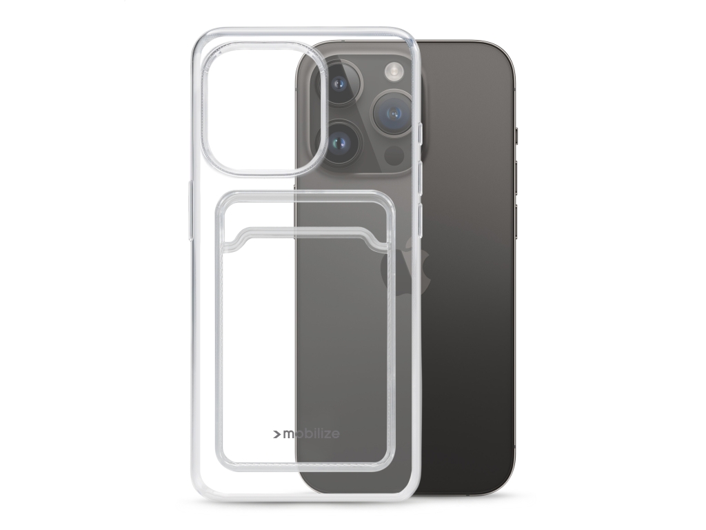 Mobilize Gelly Card Case Apple iPhone 14 Pro Clear