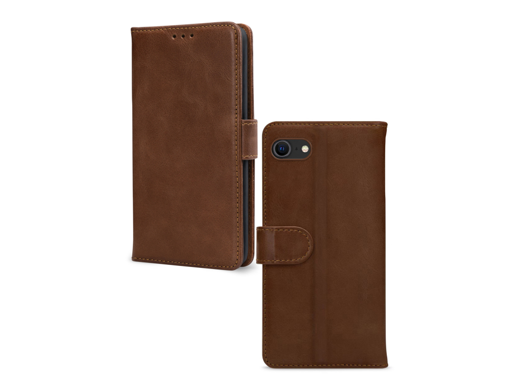 Mobilize Leather Wallet Apple iPhone 6/6S/7/8/SE (2020/2022) Brown