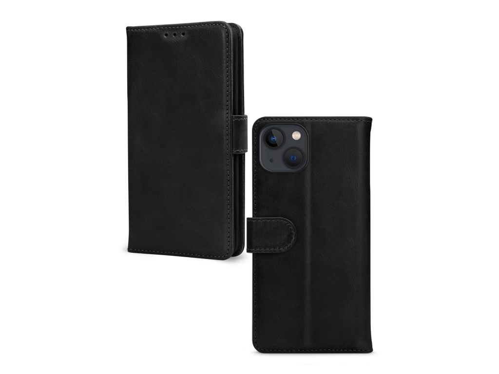 Mobilize Leather Wallet Apple iPhone 13/14/15 Black