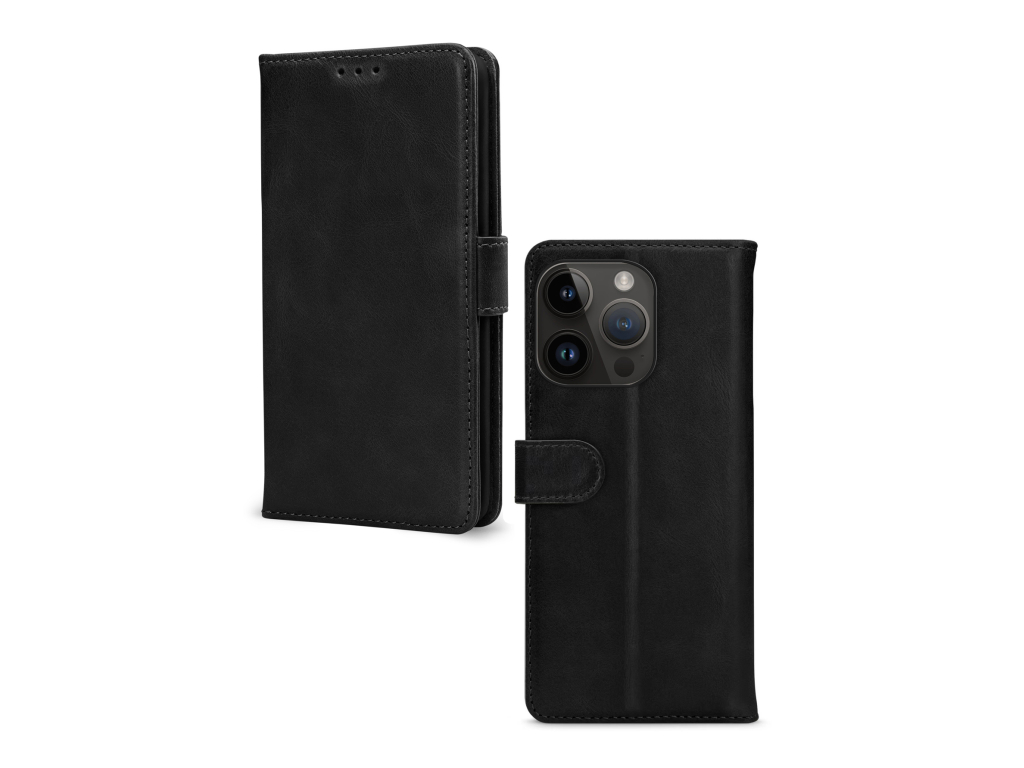 Mobilize Leather Wallet Apple iPhone 14 Pro Black