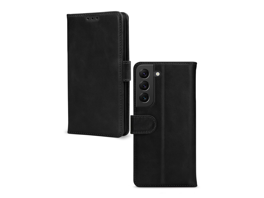 Mobilize Leather Wallet Samsung Galaxy S22 5G Black