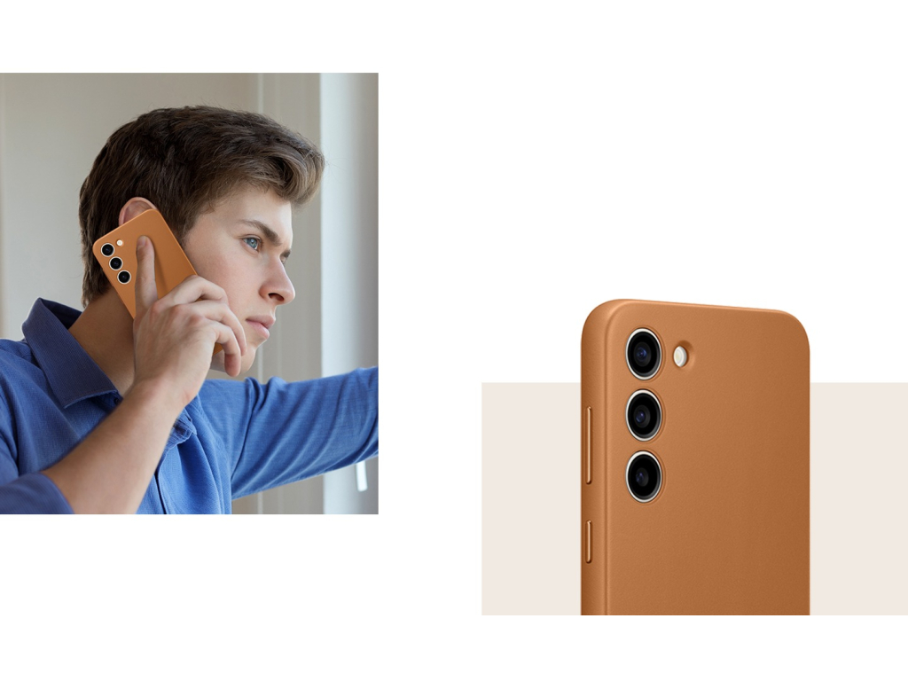 EF-VS916LAEGWW Samsung Leather Cover Galaxy S23+ 5G Camel