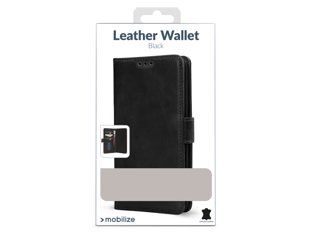 Mobilize Leather Wallet Samsung Galaxy A54 5G Black