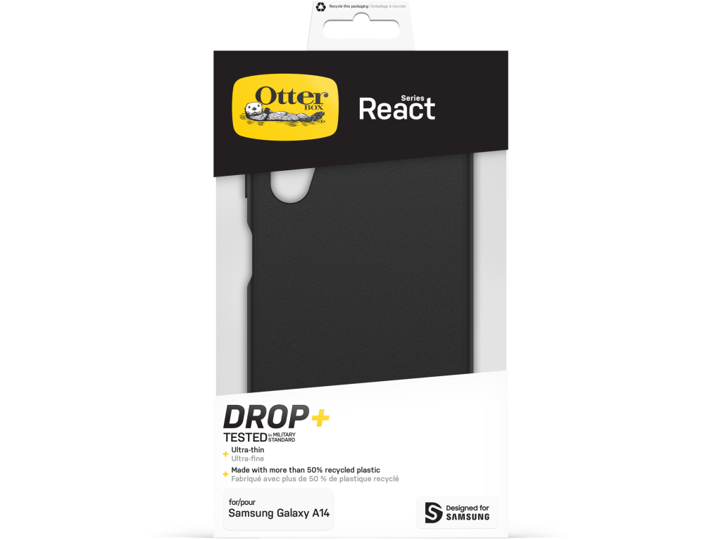 OtterBox React Series Samsung Galaxy A14 4G Black