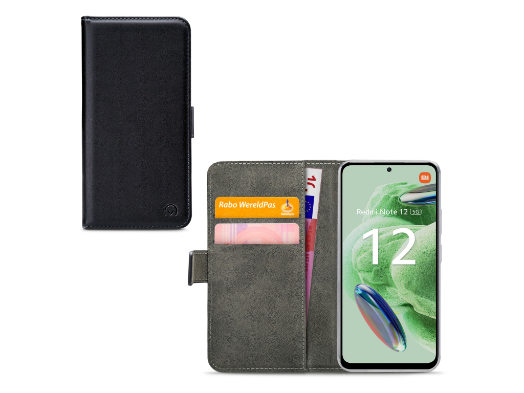 Mobilize Classic Gelly Wallet Book Case Xiaomi Redmi Note 12 5G Black