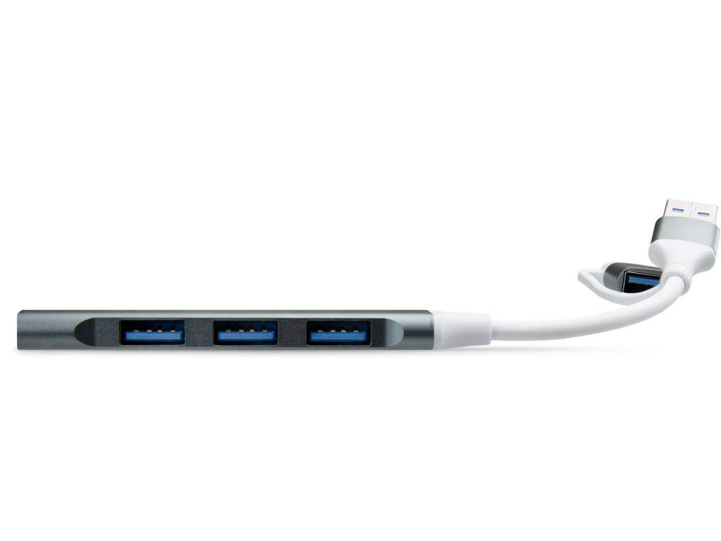 Xccess USB-C Multi-Hub to 4 USB Grey