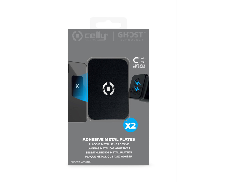 Celly GhostPlate Universal Magnetic Plate Black